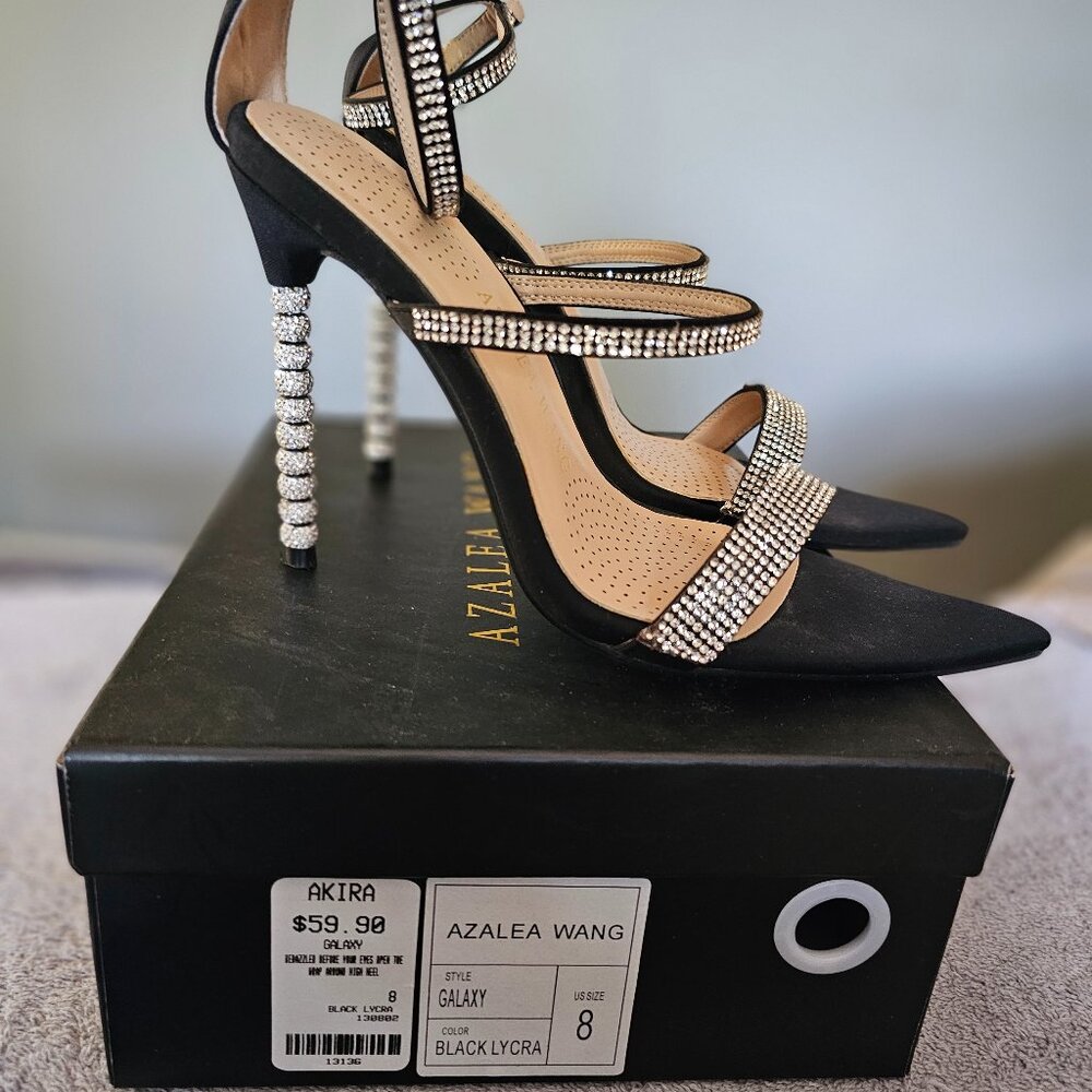 Black studded stiletto